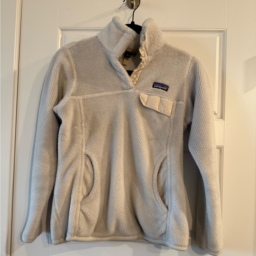 Patagonia Cream Fleece Pullover - XS